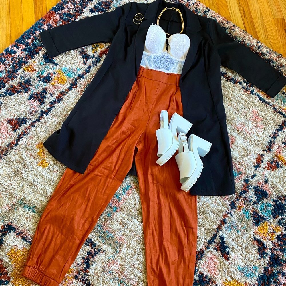Express Orange Jogger Dress Pant - NWOT